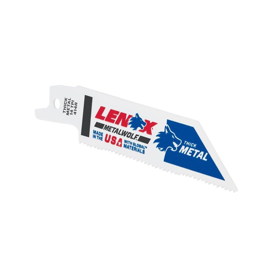 LENOX MetalWolf Wave Edge Reciprocating Saw Blade 102 x 19 x 0.9mm 14 TPI (Pack 5)