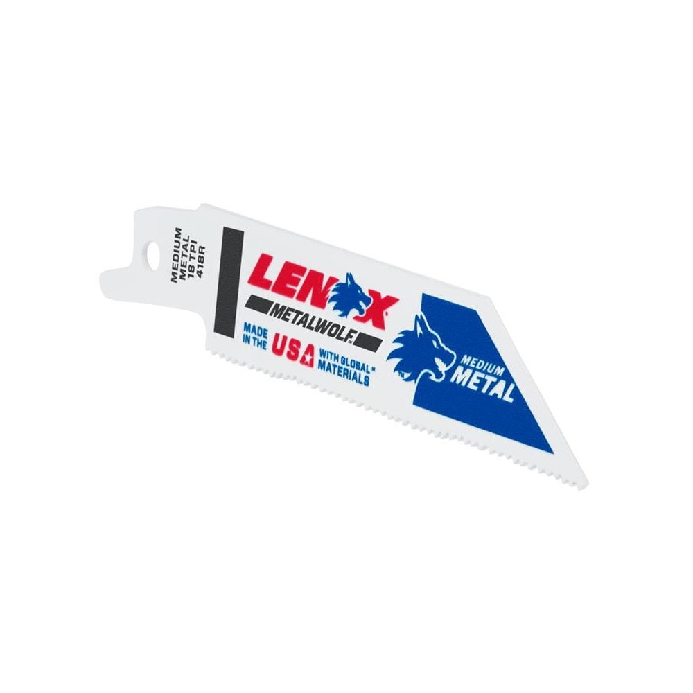 LENOX MetalWolf Wave Edge Reciprocating Saw Blade 102 x 19 x 0.9mm 18 TPI (Pack 5)