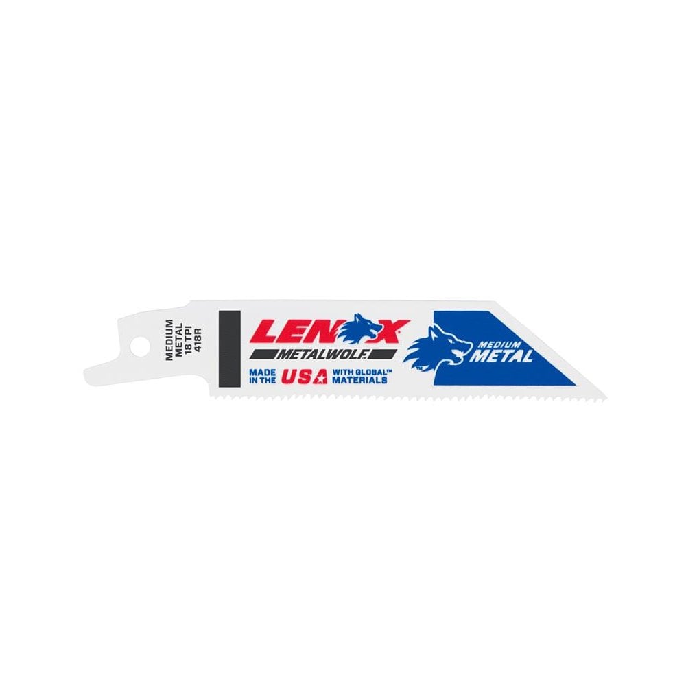 LENOX MetalWolf Wave Edge Reciprocating Saw Blade 102 x 19 x 0.9mm 18 TPI (Pack 5)