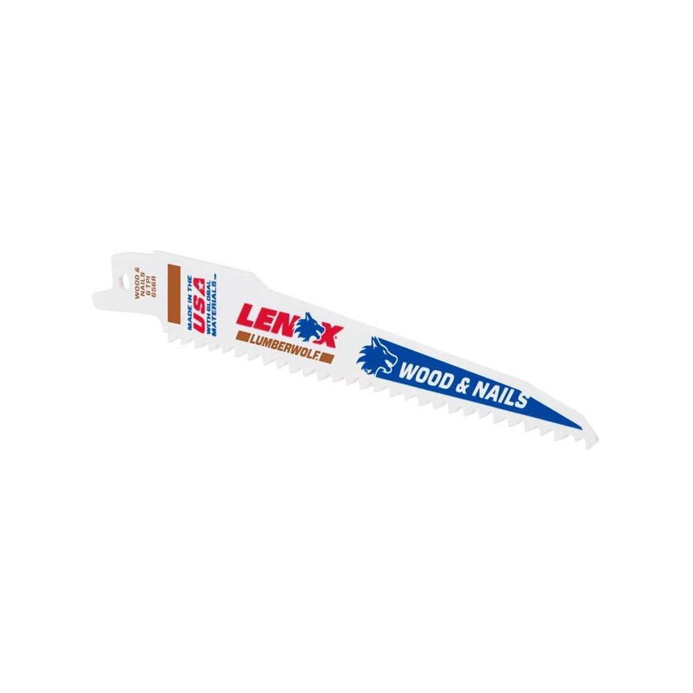 LENOX LumberWolf Reciprocating Saw Blade 152 x 11 x 1.3mm 6 TPI (Pack 5)