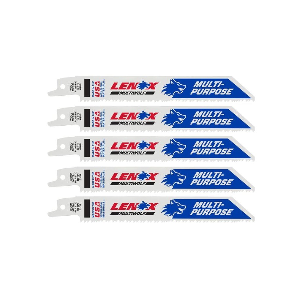LENOX MultiWolf Wave Edge Reciprocating Saw Blade 152 x 19 x 0.9mm 10 TPI (Pack 5)