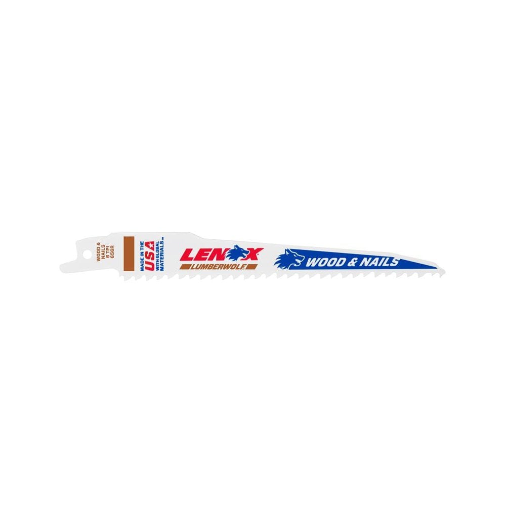 LENOX LumberWolf Reciprocating Saw Blade 152 x 19 x 1.3mm 6 TPI (Pack 5)