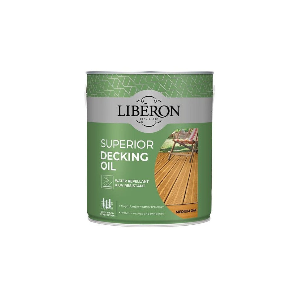 Liberon Superior Decking Oil Medium Oak 2.5 litre