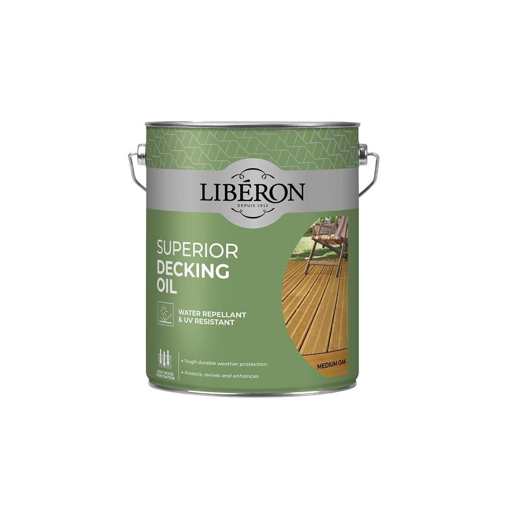 Liberon Superior Decking Oil Medium Oak 5 litre
