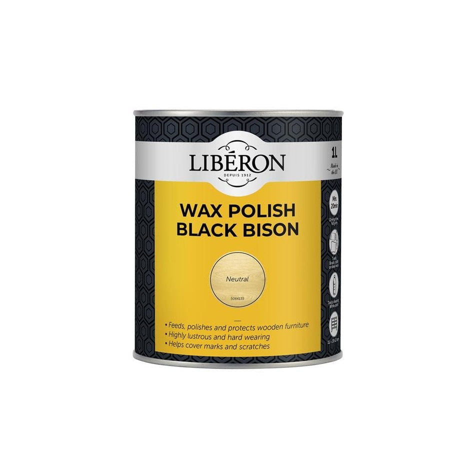 Liberon Black Bison Wax Paste Neutral 1kg