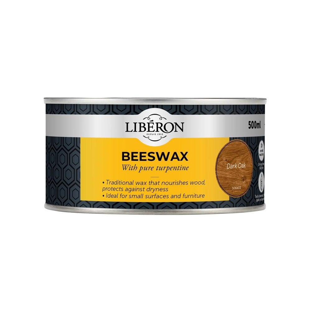 Liberon Beeswax Paste Dark Oak 500ml