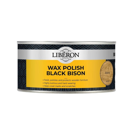 Liberon Black Bison Wax Paste Walnut 500ml