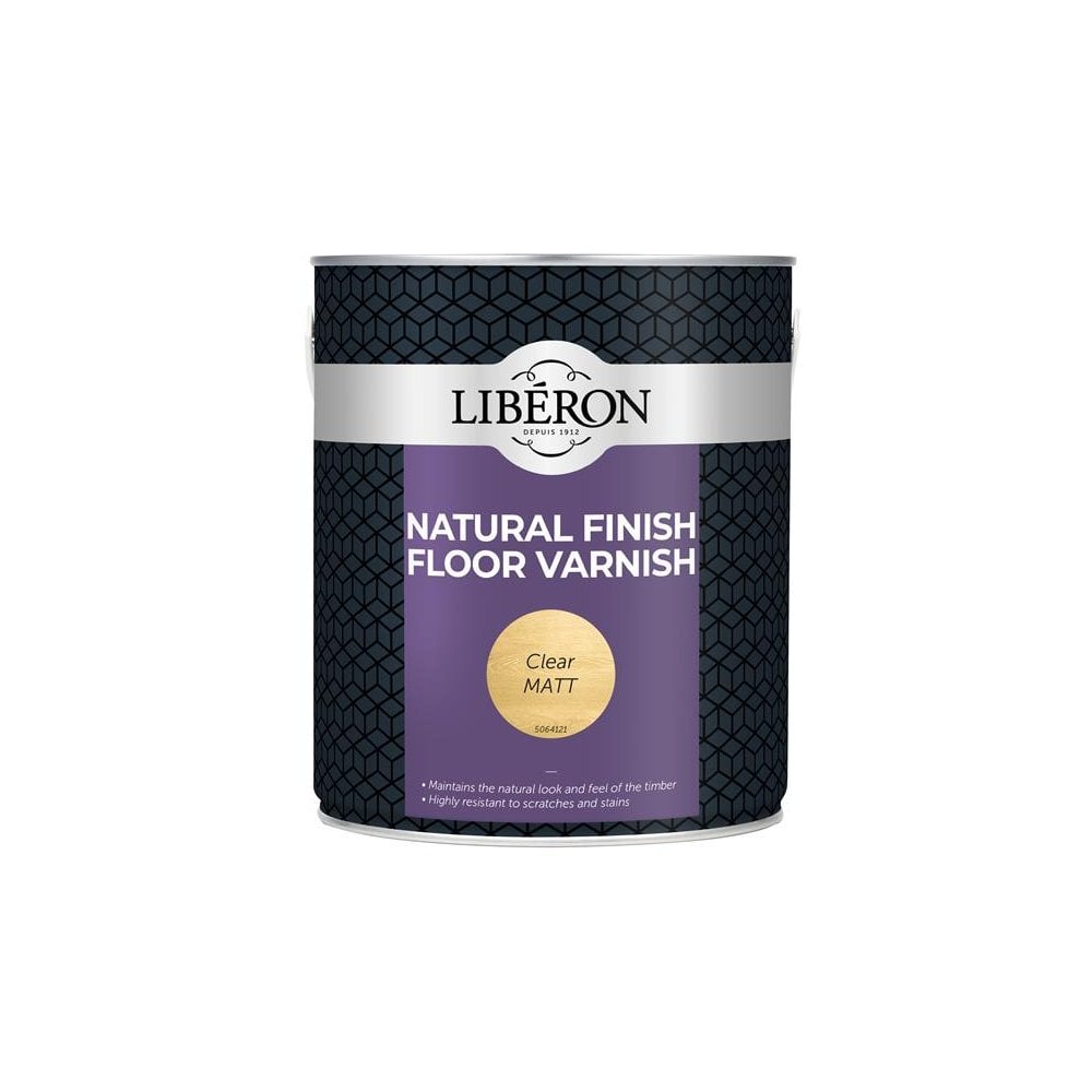 Liberon Natural Finish Floor Varnish Clear Matt 2.5 litre