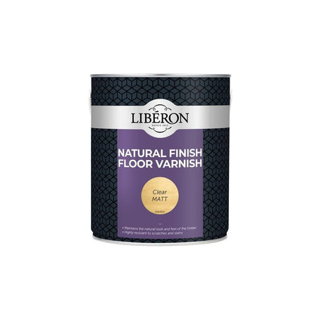 Liberon Natural Finish Floor Varnish Clear Matt 2.5 litre