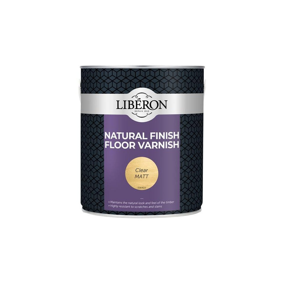 Liberon Natural Finish Floor Varnish Clear Matt 2.5 litre