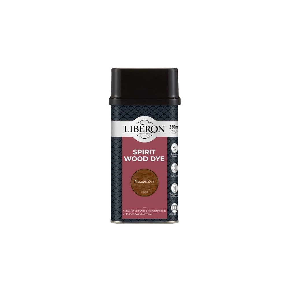 Liberon Spirit Wood Dye Medium Oak 250ml