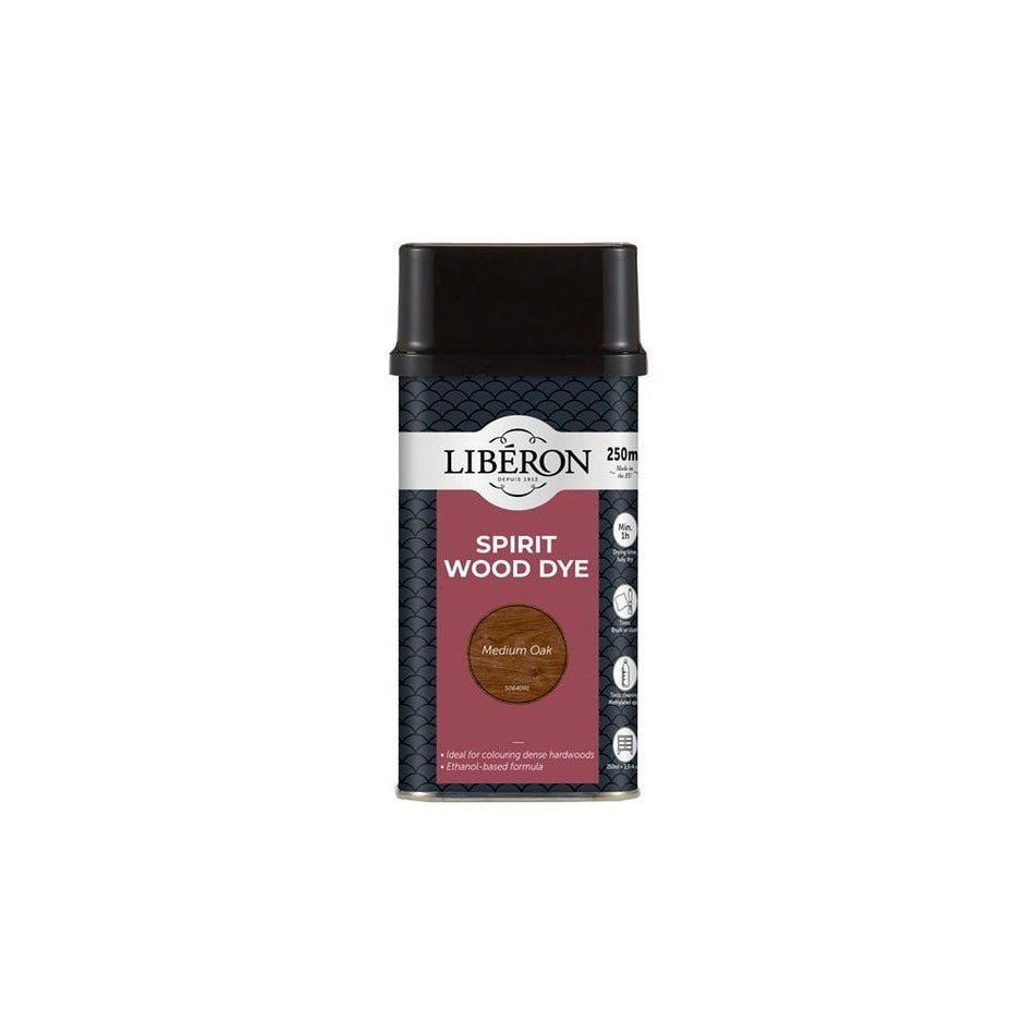 Liberon Spirit Wood Dye Medium Oak 250ml