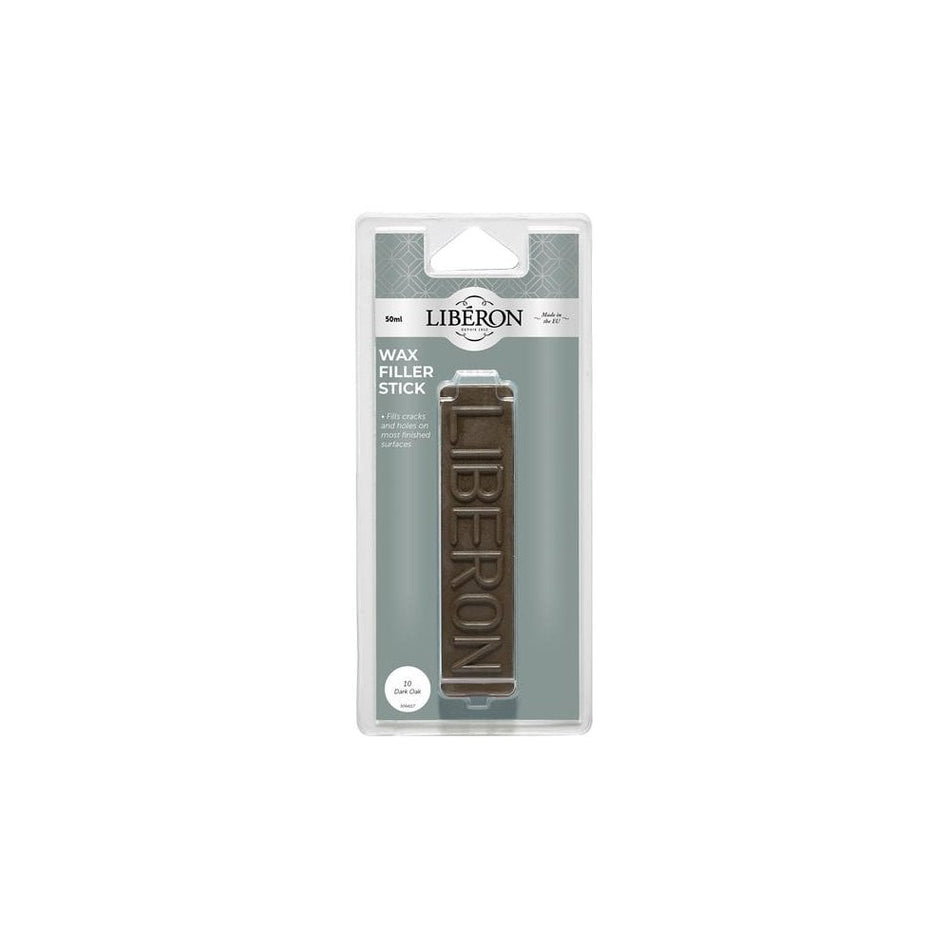 Liberon Wax Filler Stick 10 Dark Oak 50g