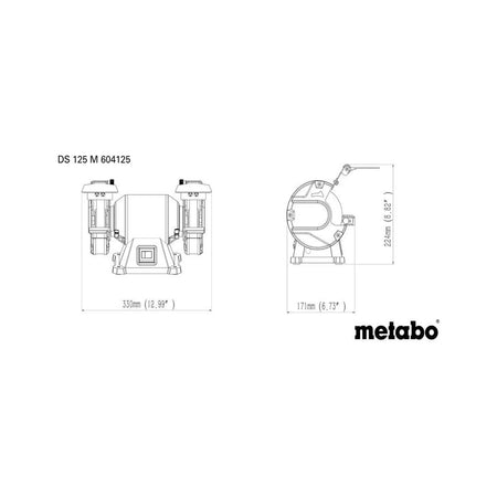 Metabo DS 125 M Bench Grinder 2000W 240V