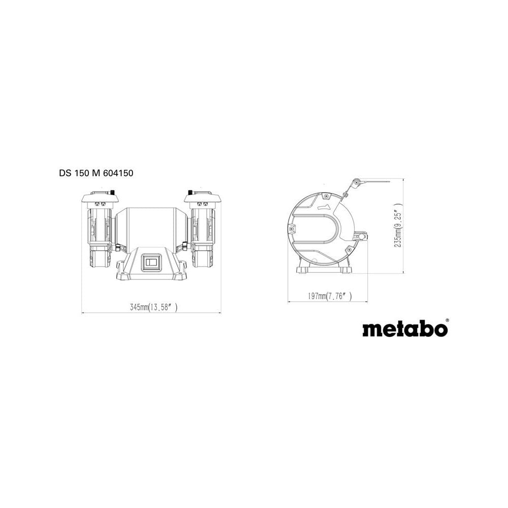 Metabo DS 150 M Bench Grinder 370W 240V