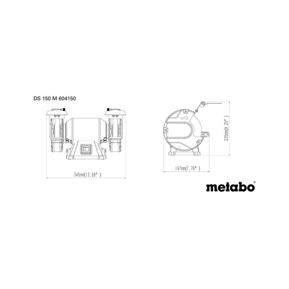 Metabo DS 150 M Bench Grinder 370W 240V