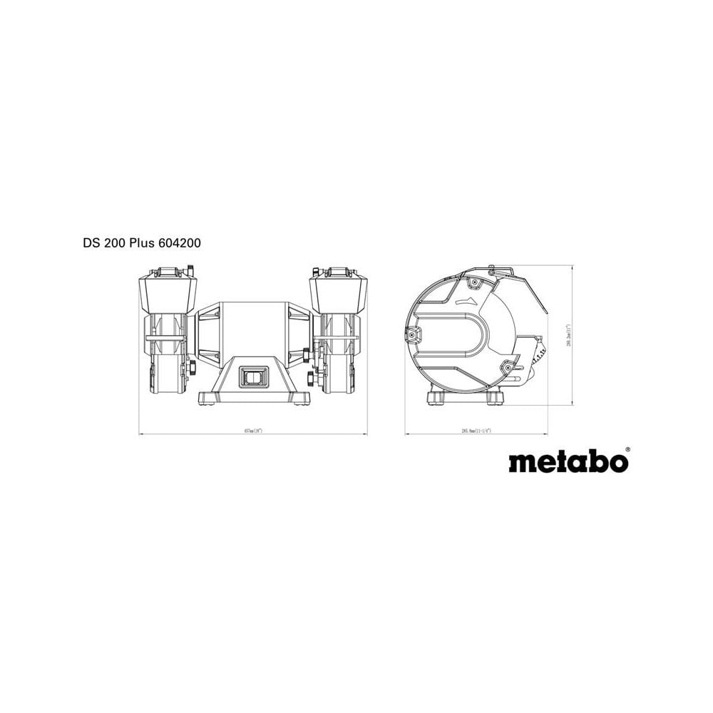 Metabo DS 200 Plus Bench Grinder 600W 240V
