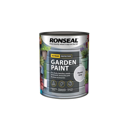 Ronseal Garden Paint Pewter Grey 750ml