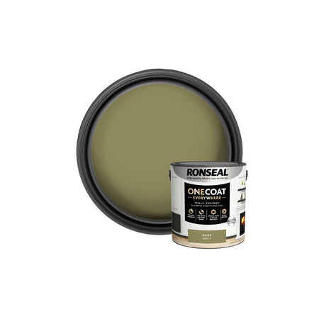 Ronseal One Coat Everywhere Interior Paint Olive Matt 2.5 litre