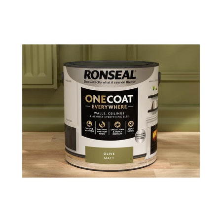 Ronseal One Coat Everywhere Interior Paint Olive Matt 2.5 litre