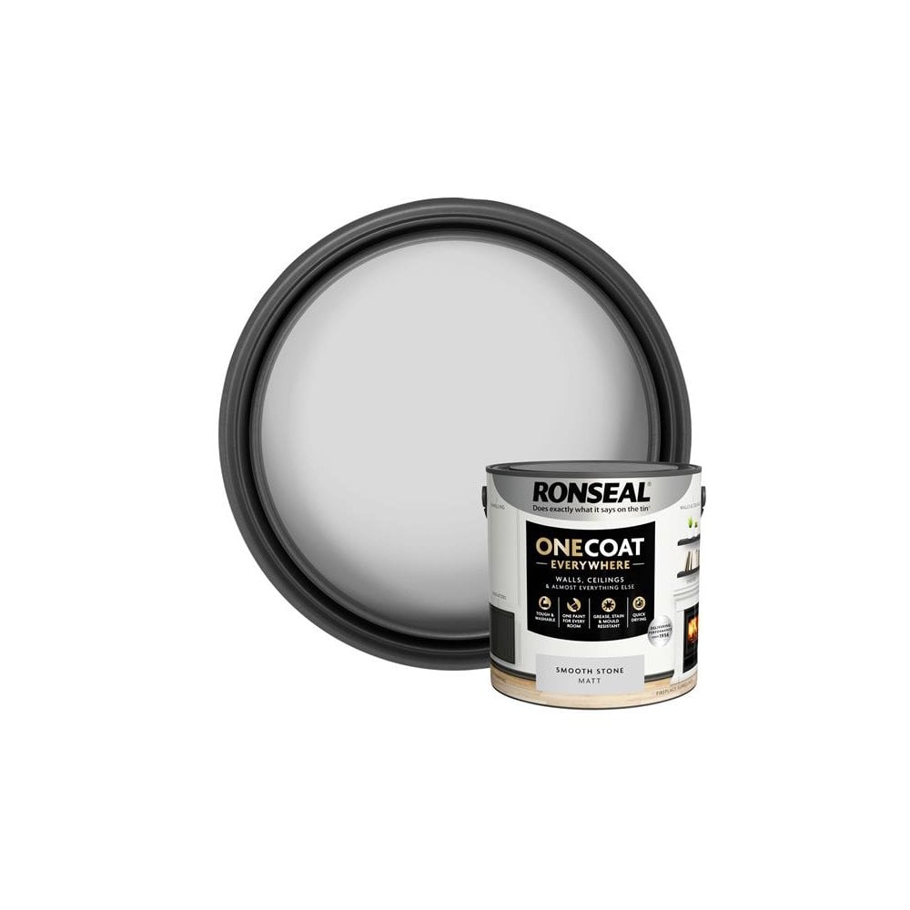 Ronseal One Coat Everywhere Interior Smooth Stone Matt 2.5 litre