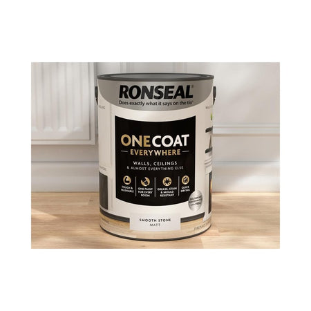 Ronseal One Coat Everywhere Interior Smooth Stone Matt 5 litre