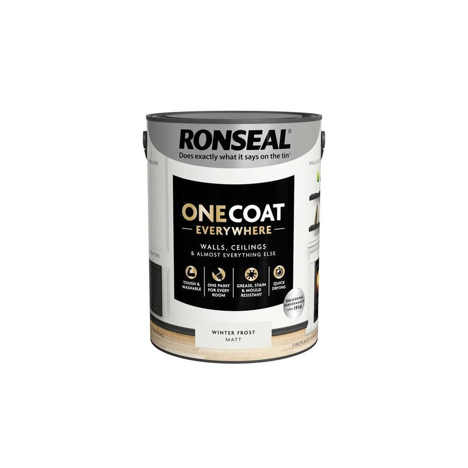 Ronseal One Coat Everywhere Interior Winter Frost Matt 5 litre