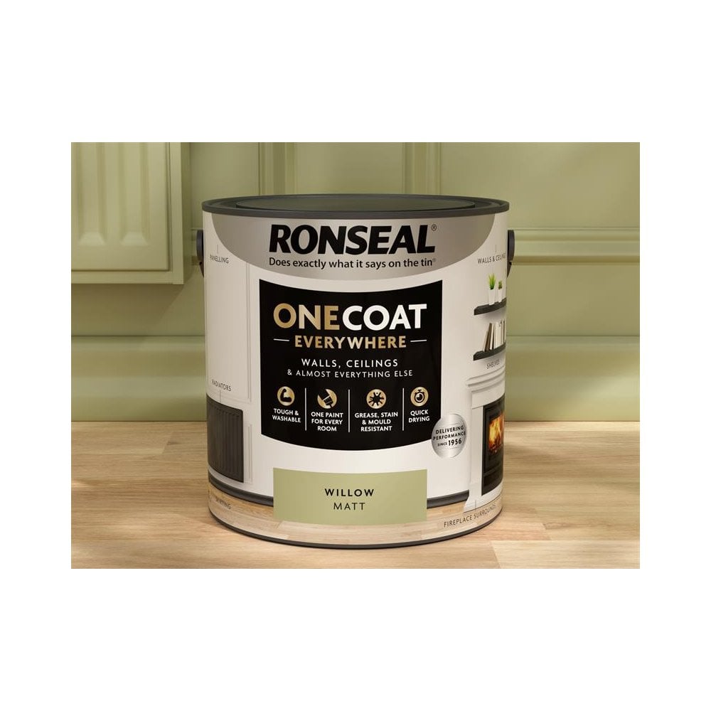 Ronseal One Coat Everywhere Interior Willow Matt 2.5 litre