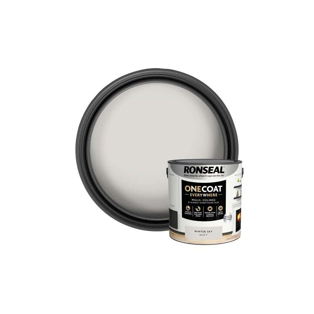 Ronseal One Coat Everywhere Interior Winter Sky Matt 2.5 litre