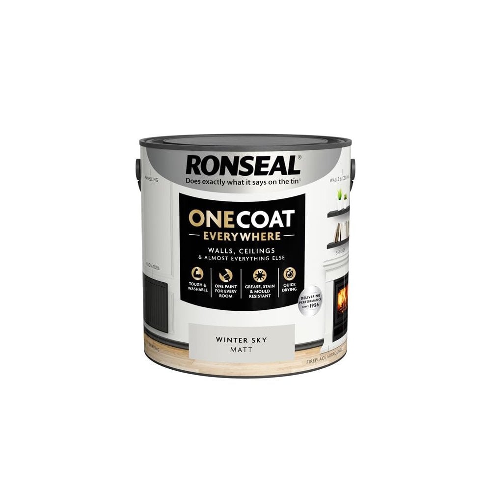 Ronseal One Coat Everywhere Interior Winter Sky Matt 2.5 litre