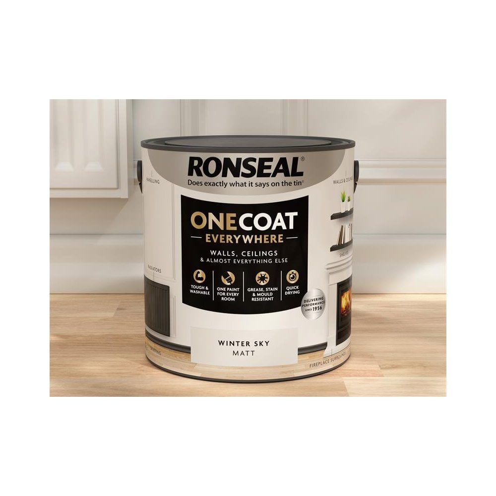 Ronseal One Coat Everywhere Interior Winter Sky Matt 2.5 litre