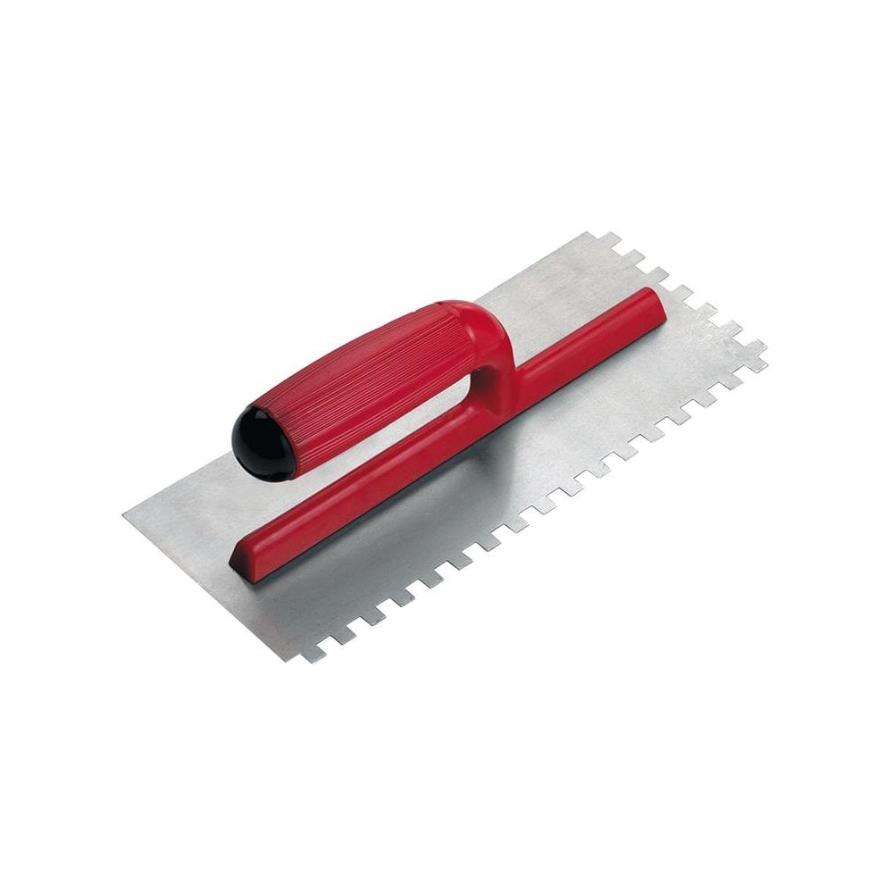RUBI TILING TOOLS PRO Steel Notched Trowel 11 x 4in x 3/8in Notch