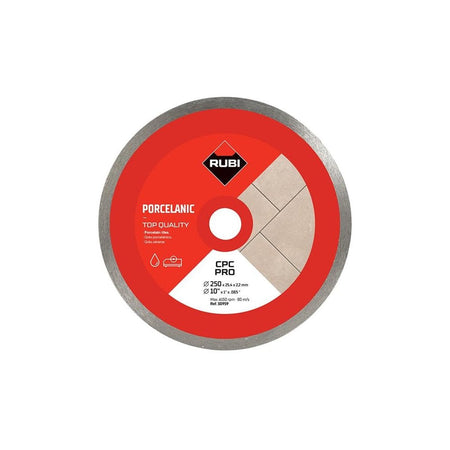 RUBI TILING TOOLS CPC250 PRO Continuous Rim Diamond Blade 250mm