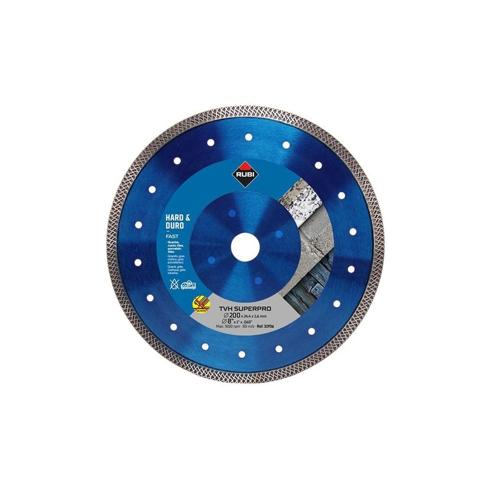 RUBI TILING TOOLS TVH200 SUPERPRO Diamond Blade 200mm
