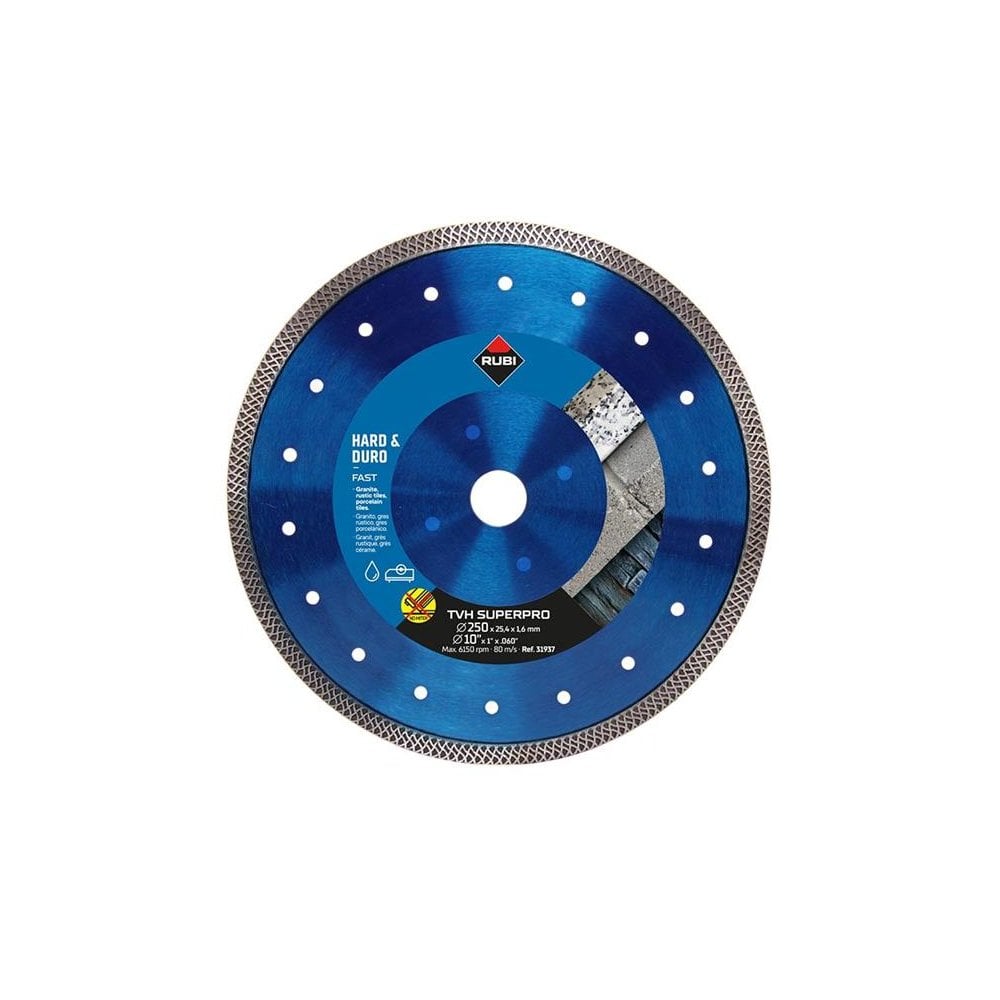 RUBI TILING TOOLS TVH250 SUPERPRO Diamond Blade 250mm