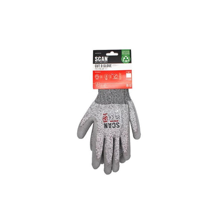 Scan PU Palm Cut D Gloves - XL (Size 10)