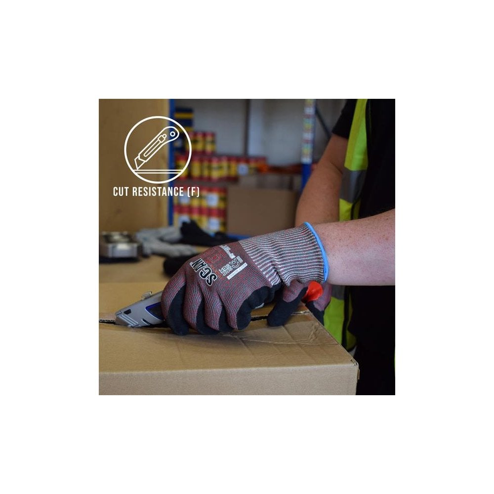 Scan Nitrile Palm Cut F Gloves - XXL (Size 11)
