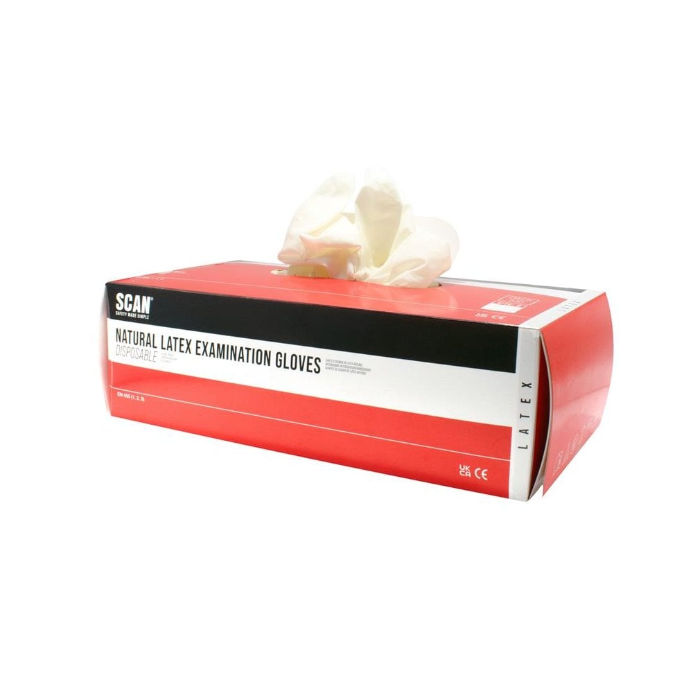 Scan Latex Gloves - XL (Box 100)
