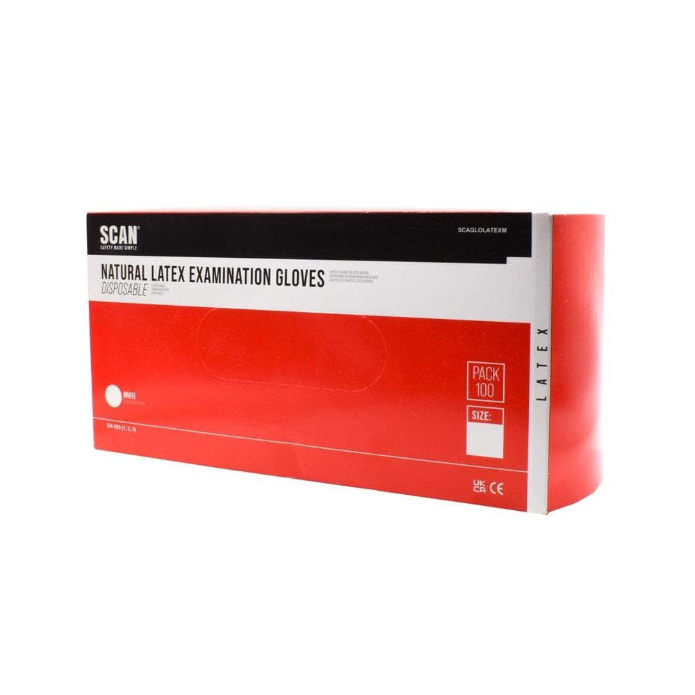 Scan Latex Gloves - XL (Box 100)