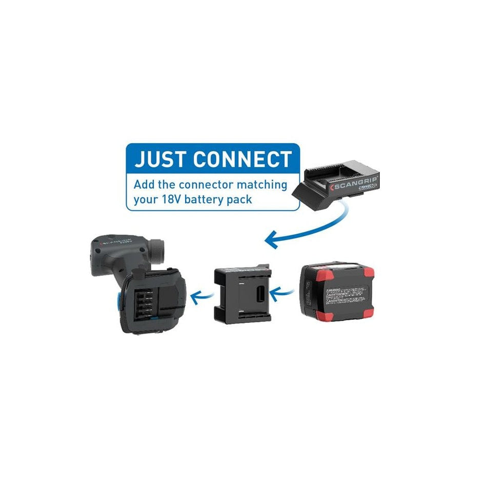 SCANGRIP® MULTILIGHT SEARCH CONNECT Light 18V Bare Unit