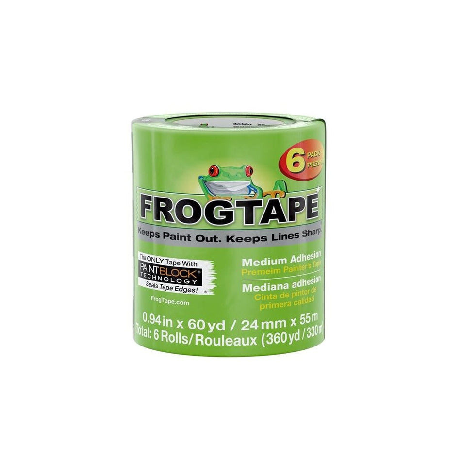 Shurtape FrogTape® Multi-Surface Masking Tape 24mm x 55m (6 Pack)