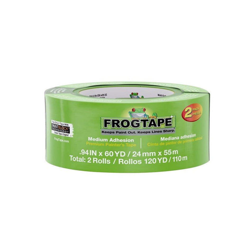 Shurtape FrogTape® Multi-Surface Masking Tape 24mm x 55m (2 Pack)