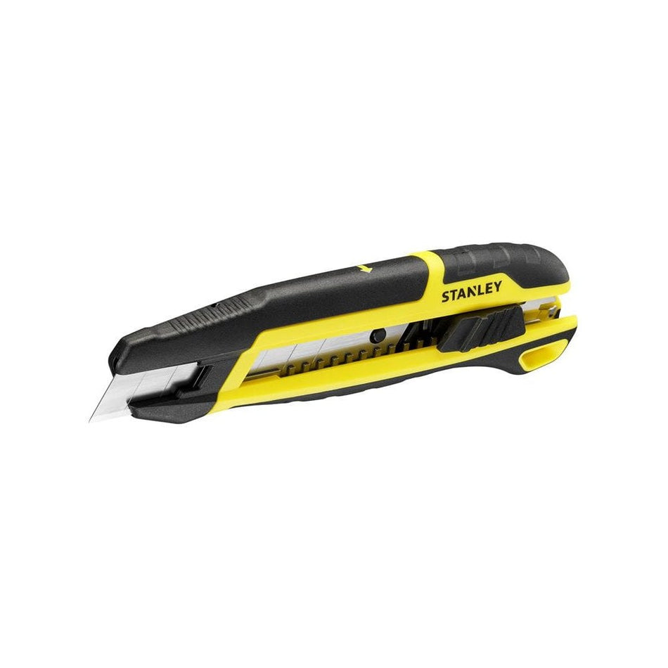 STANLEYÂ® Hand Tools Slide Snap-Off Knife with Blade Breaker 18mm