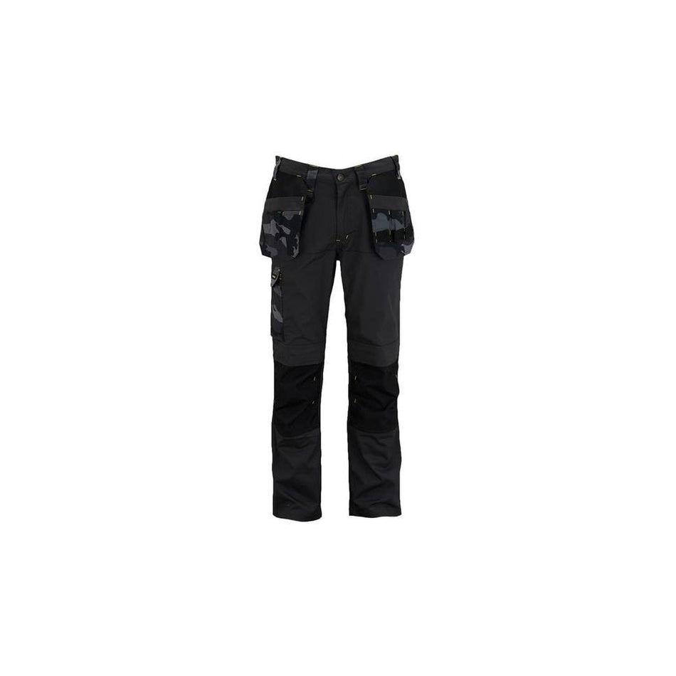 STANLEY® Clothing Dixon Slim Fit Trousers Black Camouflage Waist 32in Leg R