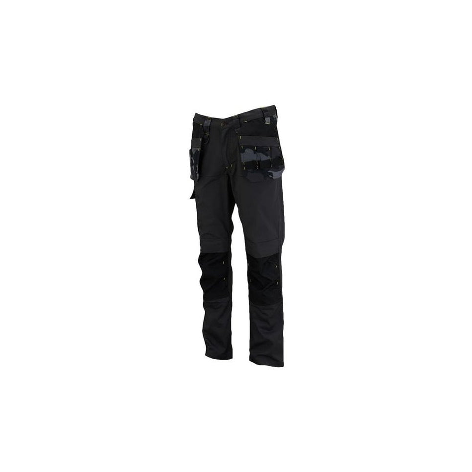 STANLEY® Clothing Dixon Slim Fit Trousers Black Camouflage Waist 38in Leg R