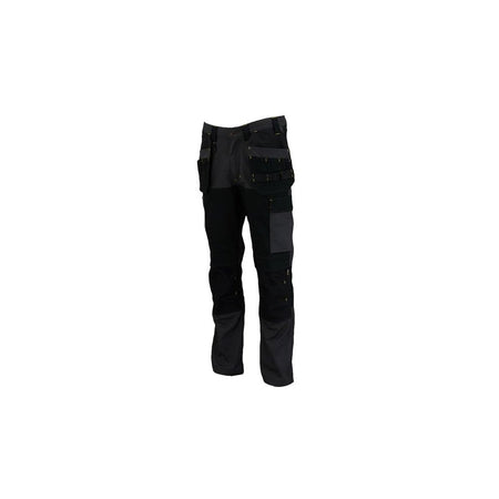 STANLEY® Clothing Dixon Slim Fit Trousers Grey/Black Waist 36in Leg R