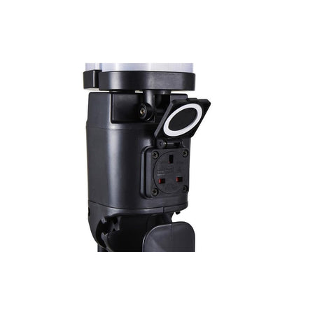 STANLEY® Lighting Area Tower Light with Outlet Socket 8000 Lumens