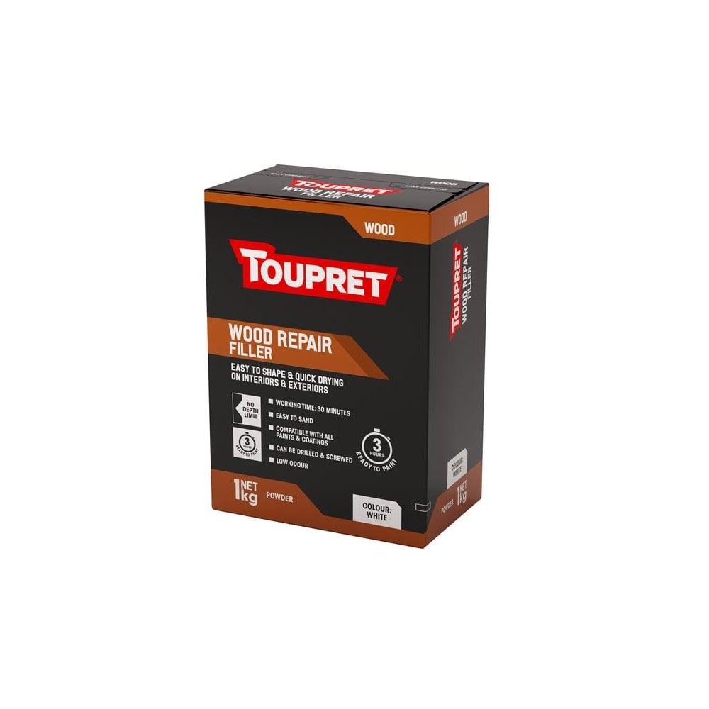 Toupret Wood Repair Filler White 1kg