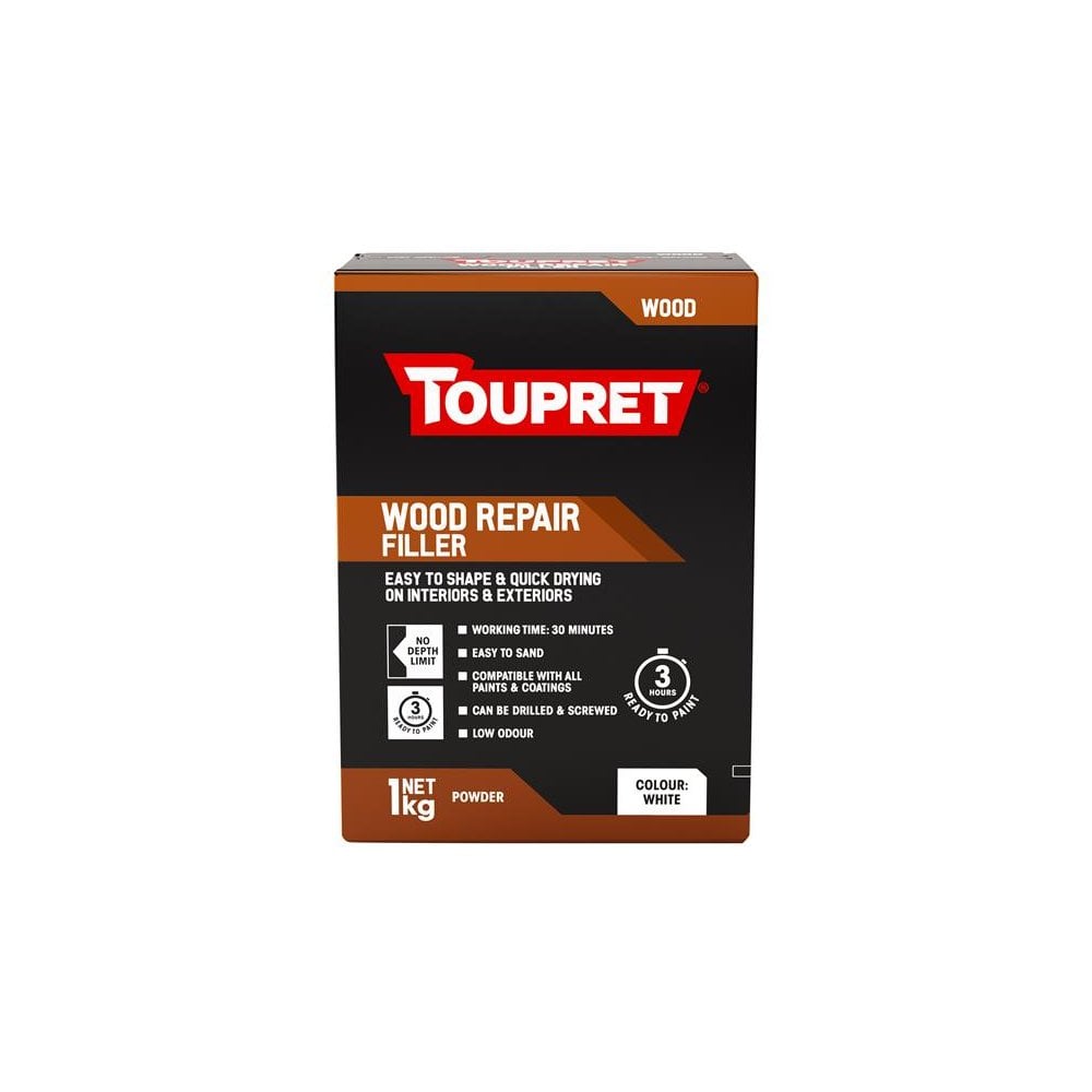 Toupret Wood Repair Filler White 1kg