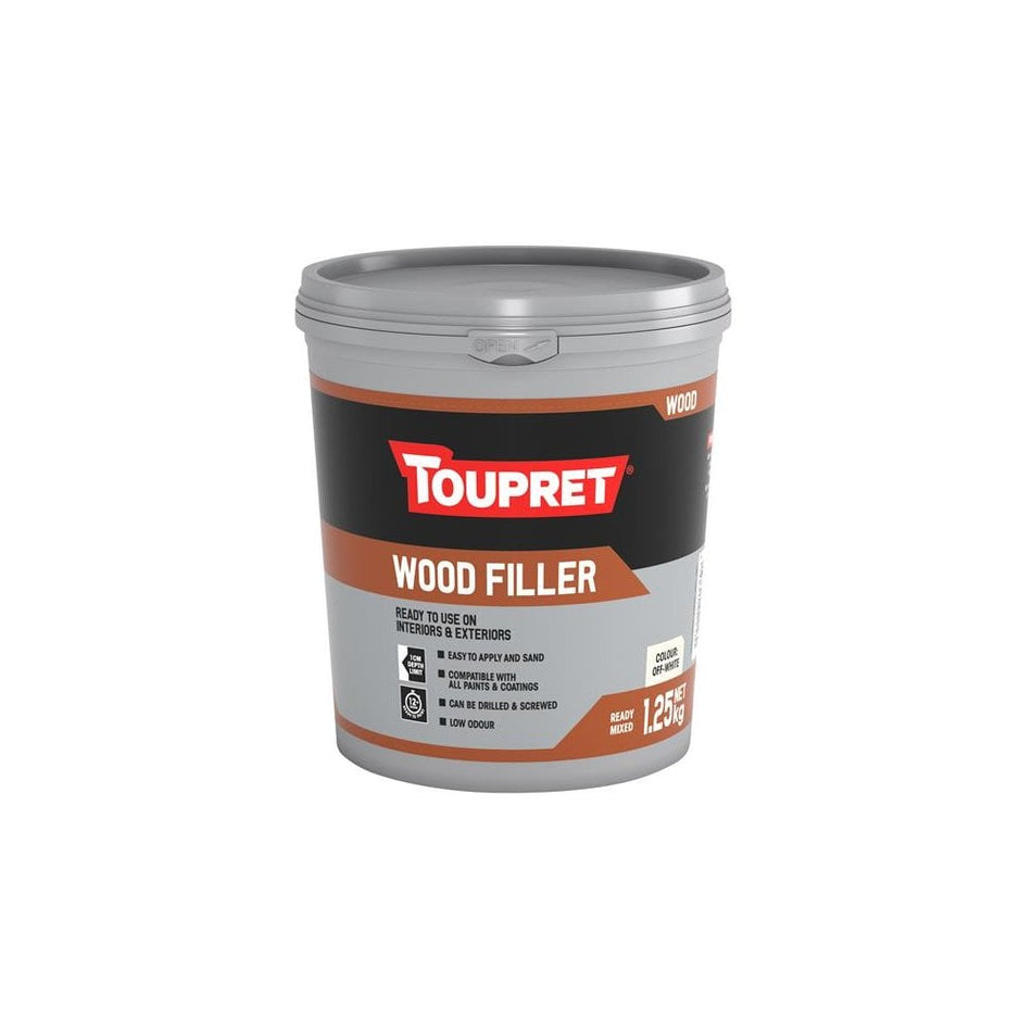 Toupret Wood Filler Off-White 1.25kg